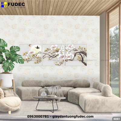 Vải dán tường không dệt 0251