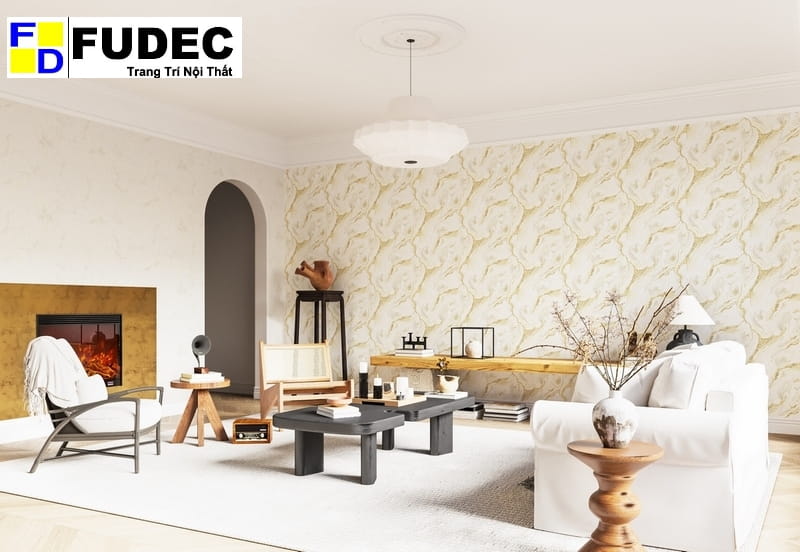 Giấy Dán Tường Giả Đá Hàn Quốc 8606-1