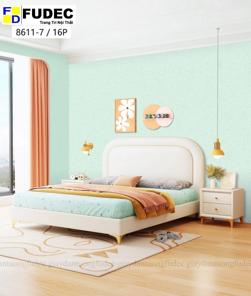 Giấy Dán Tường Trơn Pastel Hàn Quốc 8611-6