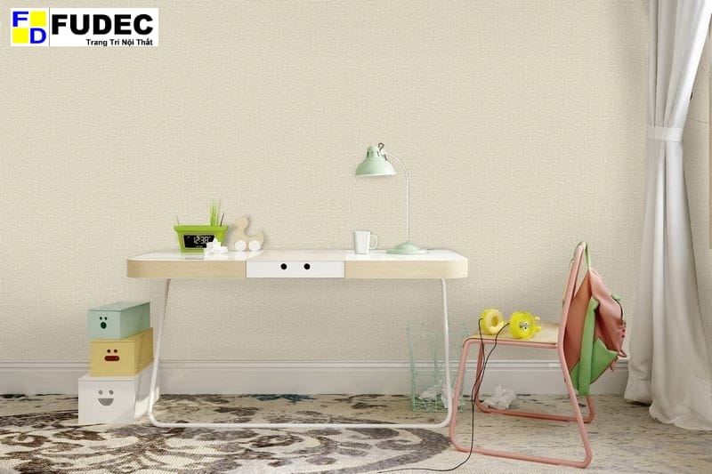 Giấy Dán Tường Hàn Quốc Vân Vải 9800-1