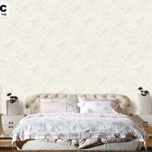 Giấy Dán Tường Hàn Quốc Hoa Hồng Dây 3D 9823-1
