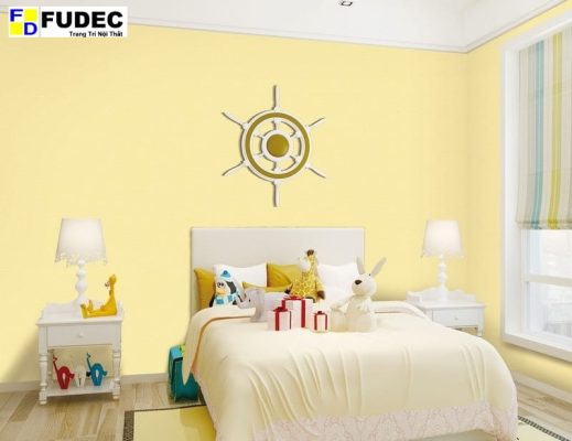 Giấy Dán Tường Hàn Quốc Màu Vàng 9824-1