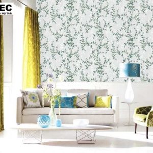 Giấy Dán Tường Hàn Quốc Dây Lá 3D 9825-2