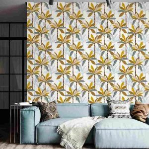 Giấy Dán Tường Hàn Quốc Cây Lá Tropical 9826-2