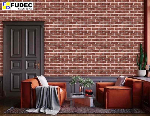Giấy Dán Tường Hàn Quốc Giả Gạch 9828-3