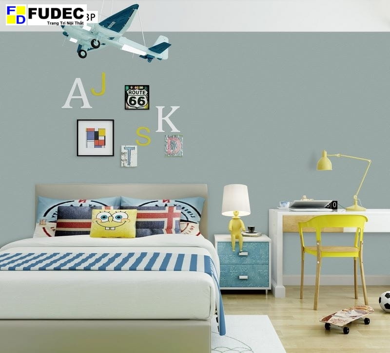 Giấy Dán Tường Hàn Quốc Trơn Pastel 9829-4