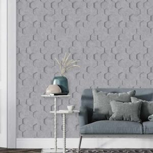Giấy Dán Tường Hàn Quốc Lục Giác 3D 9830-3