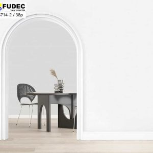 Giấy Dán Tường Trơn Pastel Hàn Quốc 5714-1 Màu Trắng