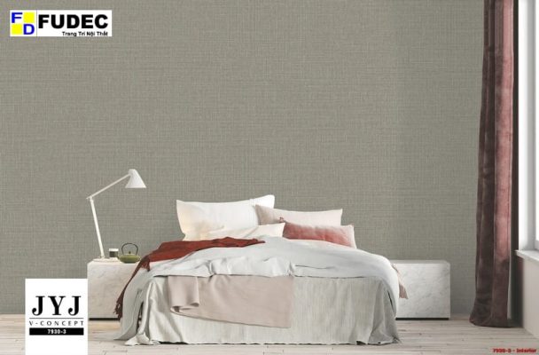 Giấy Dán Tường Hàn Quốc Màu Xám 7930-3