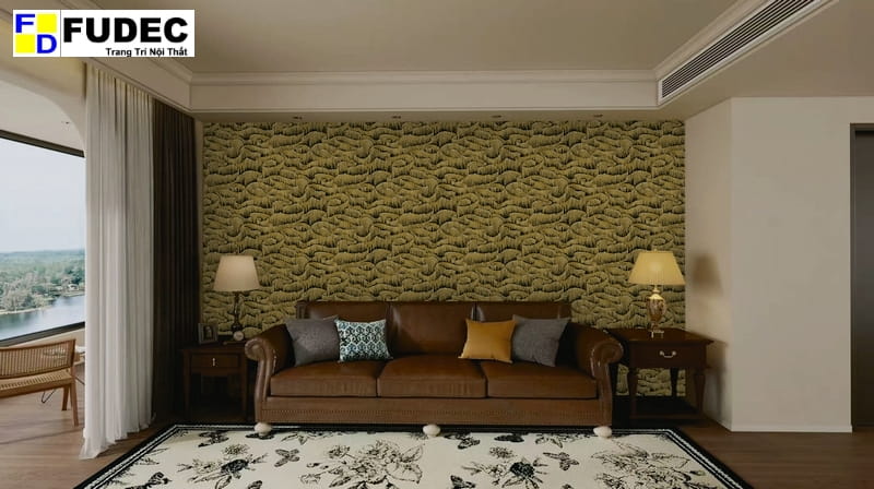 Giấy Dán Tường Giả Đá Hàn Quốc LUX010