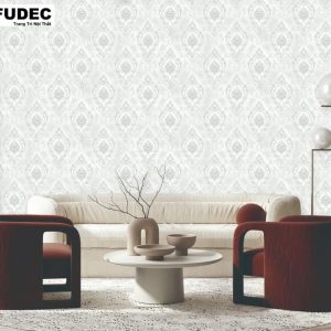 Giấy Dán Tường Phòng Ngủ Hoa Văn Cổ Điển LUX022