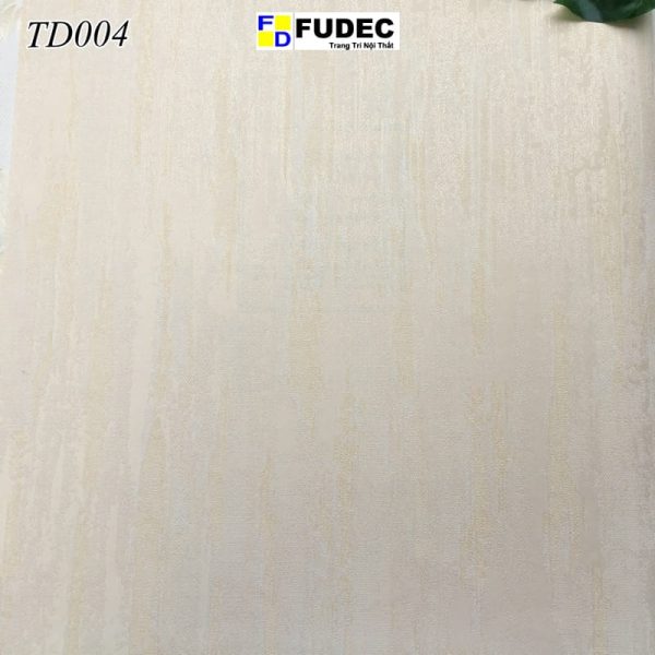 Giấy Dán Tường Phòng Ngủ Xước Gỗ Vàng TD04