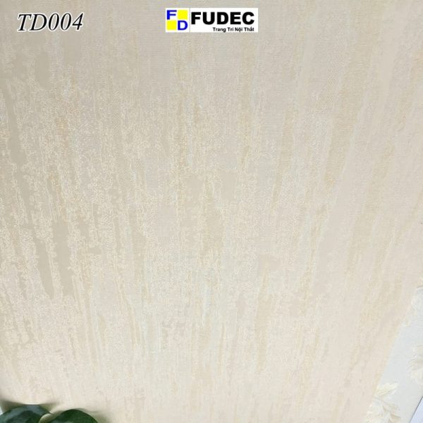 Giấy Dán Tường Phòng Ngủ Xước Gỗ Vàng TD04