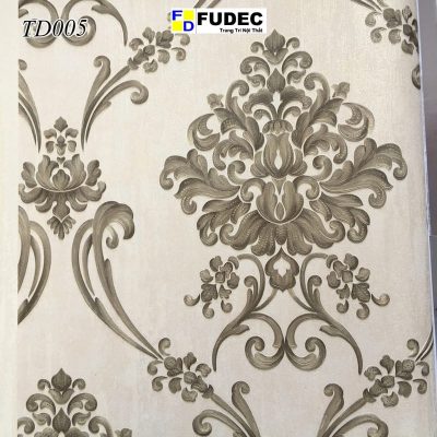 Giấy Dán Tường Phòng Khách Hoa Văn Cổ Điển Châu Âu TD05
