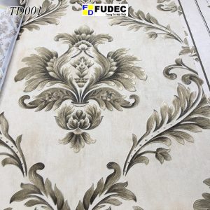 Giấy Dán Tường Phòng Khách Hoa Văn Cổ Điển Châu Âu TD05