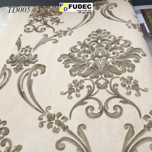 Giấy Dán Tường Phòng Khách Hoa Văn Cổ Điển Châu Âu TD05