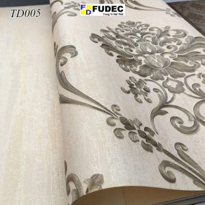Giấy Dán Tường Phòng Khách Hoa Văn Cổ Điển Châu Âu TD05