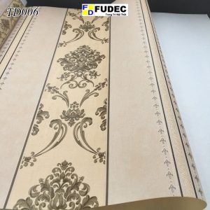 Giấy Dán Tường Phòng Khách Hoa Văn Châu Âu TD06