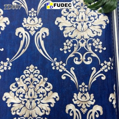 Giấy Dán Tường Phòng Khách Hoa Văn Châu Âu TD07