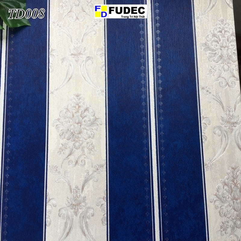 Giấy Dán Tường Phòng Khách Hoa Văn Châu Âu TD08