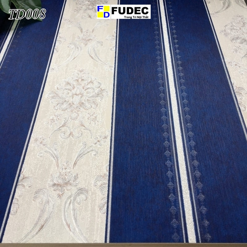 Giấy Dán Tường Phòng Khách Hoa Văn Châu Âu TD08