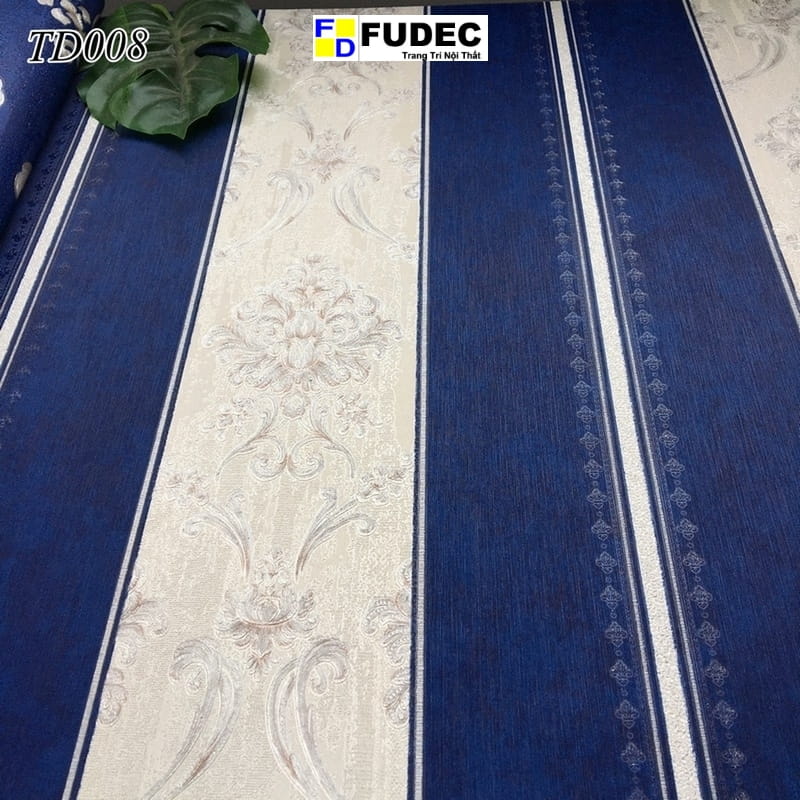 Giấy Dán Tường Phòng Khách Hoa Văn Châu Âu TD08