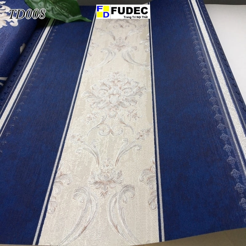 Giấy Dán Tường Phòng Khách Hoa Văn Châu Âu TD08