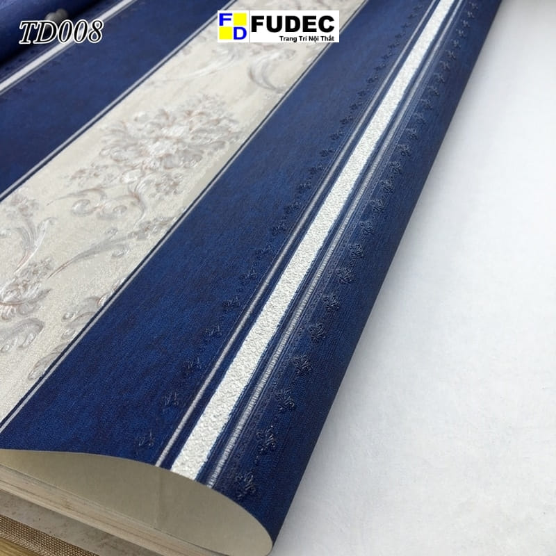 Giấy Dán Tường Phòng Khách Hoa Văn Châu Âu TD08