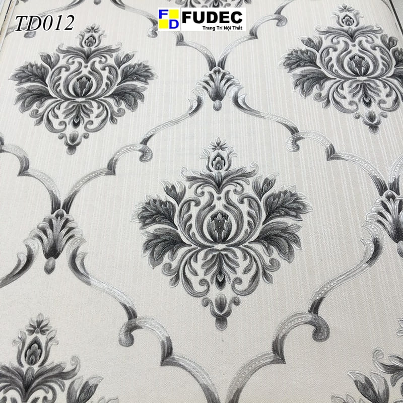 Giấy Dán Tường Phòng Ngủ Hoa Văn Cổ Điển Châu Âu TD12 - Ảnh 2