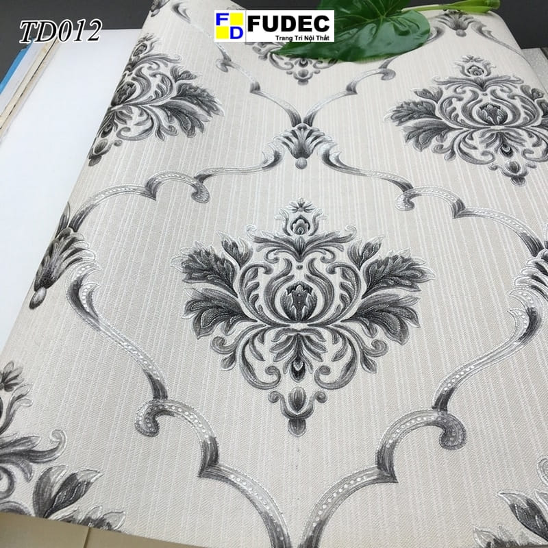 Giấy Dán Tường Phòng Ngủ Hoa Văn Cổ Điển Châu Âu TD12 - Ảnh 3