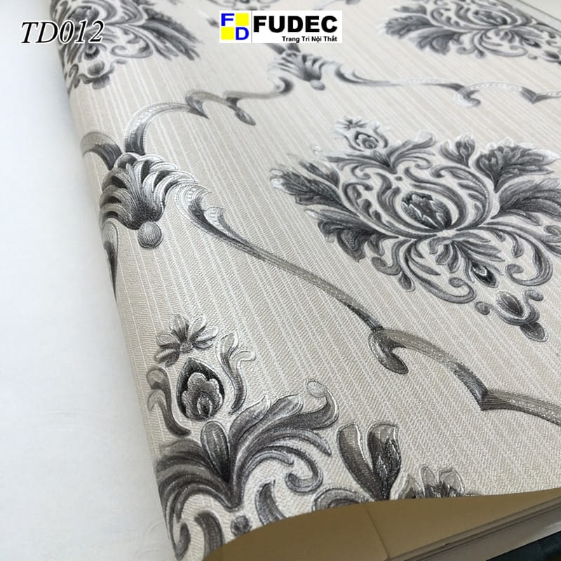 Giấy Dán Tường Phòng Ngủ Hoa Văn Cổ Điển Châu Âu TD12 - Ảnh 4