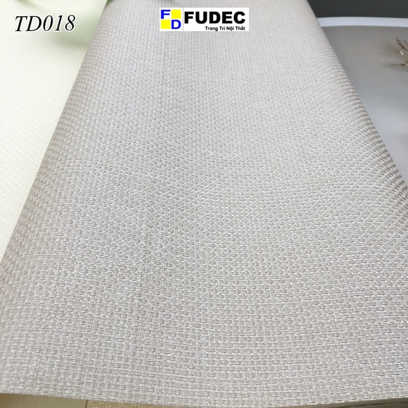 Giấy Dán Tường Phòng Ngủ Vân Vải TD18 - Ảnh 2