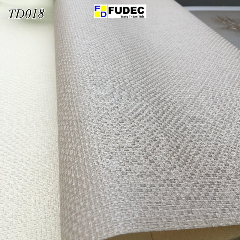 Giấy Dán Tường Phòng Ngủ Vân Vải TD18