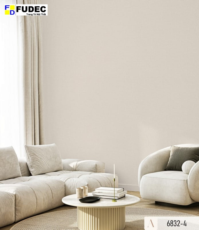 Giấy Dán Tường Giả Vải Hàn Quốc 6832-4
