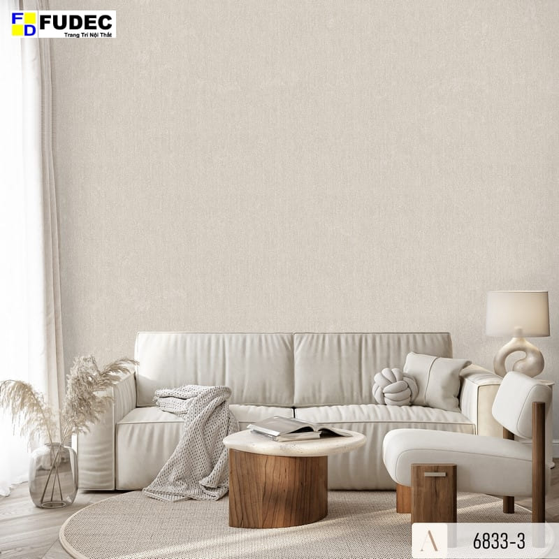 Giấy Dán Tường Giả Vải Hàn Quốc 6833-3