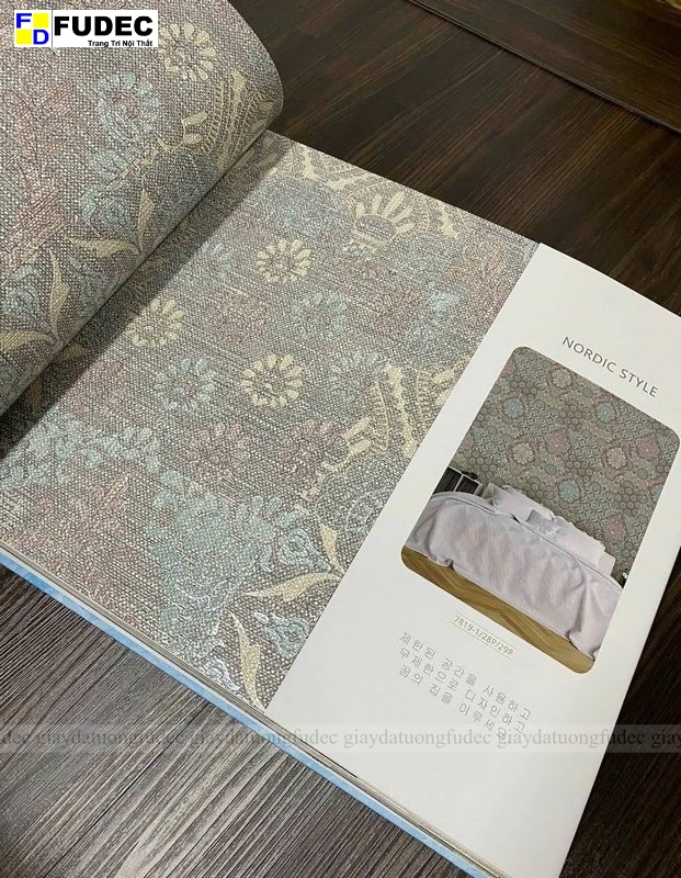 Bề mặt giấy dán tường Hàn Quốc 3D cao cấp