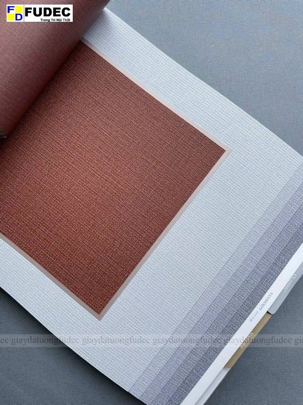 Bề mặt giấy dán tường Hàn Quốc giả vải vân linen