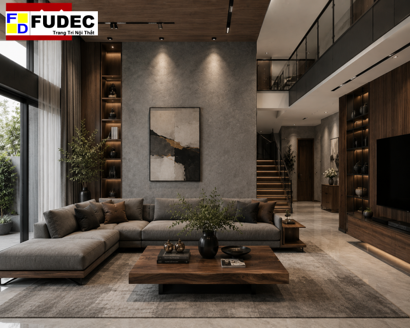 Giấy dán tường Hàn Quốc 3D giả bê tông