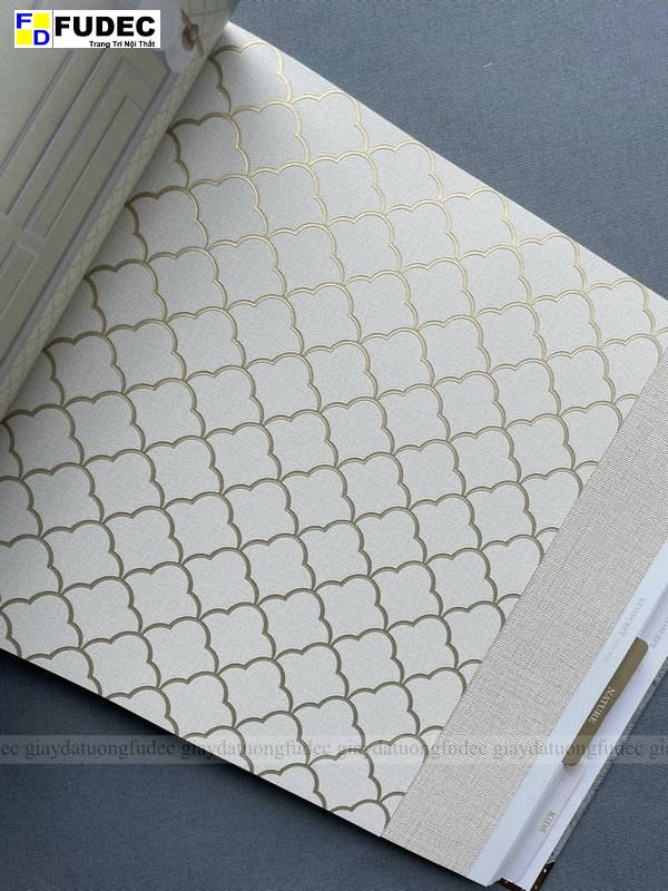 Mẫu giấy dán tường Hàn Quốc hoa văn cổ điển Châu Âu
